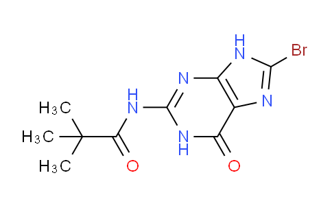 CAS No. 136675-83-7, N-(8-Bromo-6-oxo-6,9-dihydro-1H-purin-2-yl)pivalamide