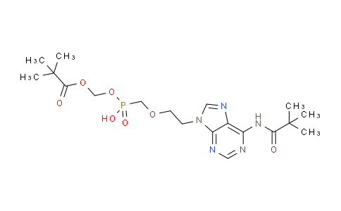 CAS No. 1416439-02-5, ((Hydroxy((2-(6-pivalamido-9H-purin-9-yl)ethoxy)methyl)phosphoryl)oxy)methyl pivalate