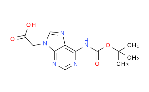CAS No. 186046-99-1, 2-(6-((tert-Butoxycarbonyl)amino)-9H-purin-9-yl)acetic acid