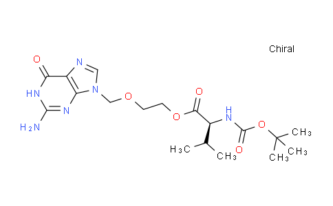 CAS No. 502421-44-5, (S)-2-((2-Amino-6-oxo-1H-purin-9(6H)-yl)methoxy)ethyl 2-((tert-butoxycarbonyl)amino)-3-methylbutanoate
