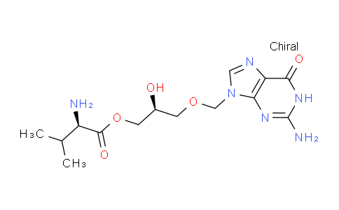 CAS No. 1356847-27-2, (S)-(R)-3-((2-Amino-6-oxo-1H-purin-9(6H)-yl)methoxy)-2-hydroxypropyl 2-amino-3-methylbutanoate