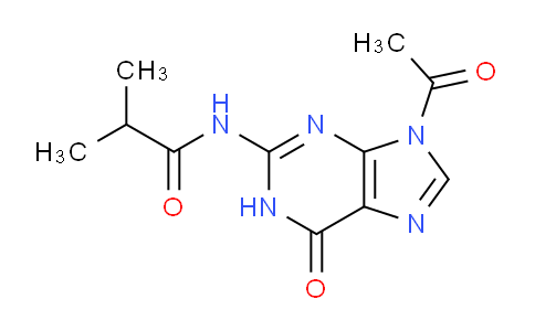 CAS No. 143325-59-1, N-(9-Acetyl-6-oxo-6,9-dihydro-1H-purin-2-yl)isobutyramide