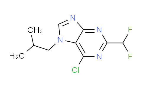 CAS No. 1707667-92-2, 6-Chloro-2-(difluoromethyl)-7-isobutyl-7H-purine