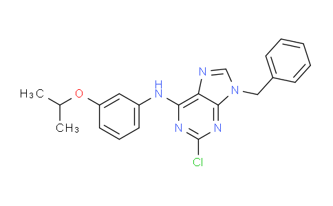 CAS No. 125802-59-7, 9-Benzyl-2-chloro-N-(3-isopropoxyphenyl)-9H-purin-6-amine