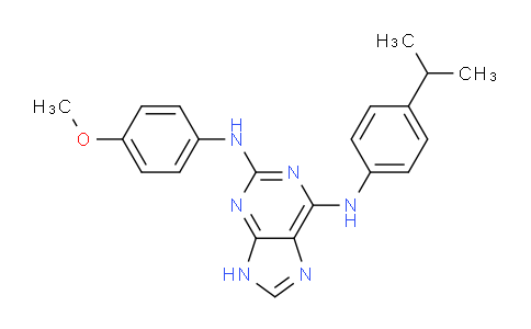 CAS No. 764646-19-7, N6-(4-Isopropylphenyl)-N2-(4-methoxyphenyl)-9H-purine-2,6-diamine