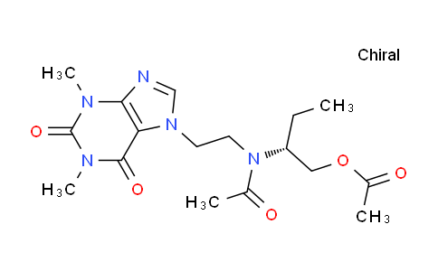 CAS No. 69463-38-3, (R)-2-(N-(2-(1,3-Dimethyl-2,6-dioxo-2,3-dihydro-1H-purin-7(6H)-yl)ethyl)acetamido)butyl acetate