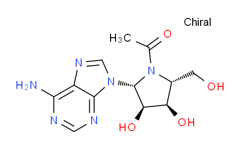 CAS No. 14062-45-4, 1-((2R,3S,4R,5R)-2-(6-Amino-9H-purin-9-yl)-3,4-dihydroxy-5-(hydroxymethyl)pyrrolidin-1-yl)ethanone