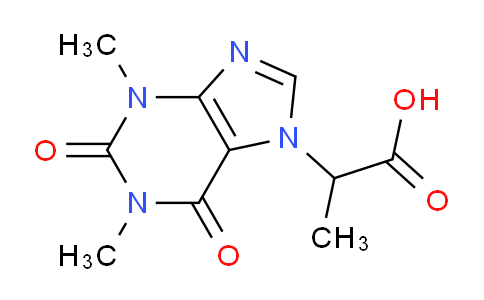 CAS No. 17781-09-8, 2-(1,3-Dimethyl-2,6-dioxo-2,3-dihydro-1H-purin-7(6H)-yl)propanoic acid