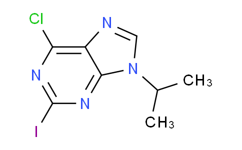 CAS No. 207220-30-2, 6-Chloro-2-iodo-9-isopropyl-9H-purine