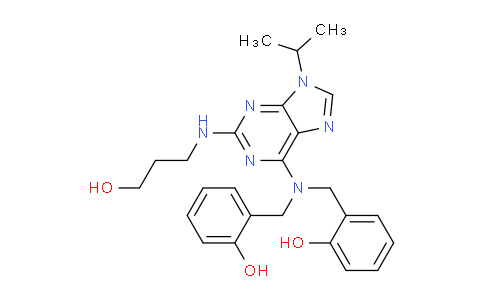 MC776480 | 1076200-04-8 | 2,2'-(((2-((3-Hydroxypropyl)amino)-9-isopropyl-9H-purin-6-yl)azanediyl)bis(methylene))diphenol