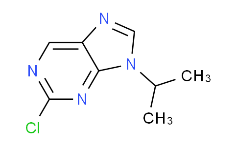 CAS No. 890093-94-4, 2-Chloro-9-isopropyl-9H-purine