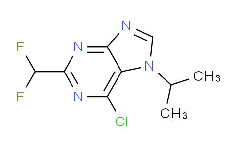 CAS No. 1708208-62-1, 6-Chloro-2-(difluoromethyl)-7-isopropyl-7H-purine