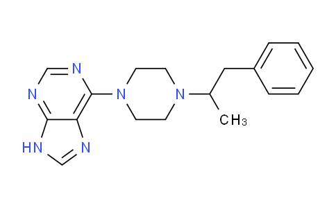 CAS No. 24926-55-4, 6-(4-(1-Phenylpropan-2-yl)piperazin-1-yl)-9H-purine