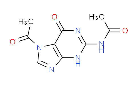 CAS No. 137226-08-5, N-(7-Acetyl-6-oxo-6,7-dihydro-3H-purin-2-yl)acetamide
