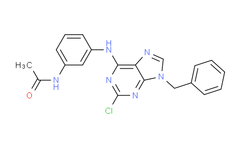 CAS No. 125827-88-5, N-(3-((9-Benzyl-2-chloro-9H-purin-6-yl)amino)phenyl)acetamide