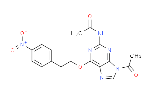 CAS No. 917376-69-3, N-(9-Acetyl-6-(4-nitrophenethoxy)-9H-purin-2-yl)acetamide