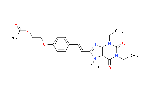 CAS No. 155272-10-9, (E)-2-(4-(2-(1,3-Diethyl-7-methyl-2,6-dioxo-2,3,6,7-tetrahydro-1H-purin-8-yl)vinyl)phenoxy)ethyl acetate