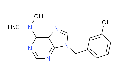 CAS No. 112089-17-5, N,N-Dimethyl-9-(3-methylbenzyl)-9H-purin-6-amine