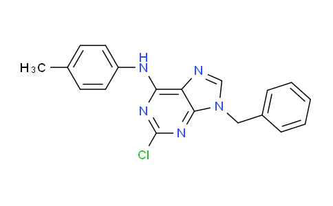 CAS No. 125802-49-5, 9-Benzyl-2-chloro-N-(p-tolyl)-9H-purin-6-amine