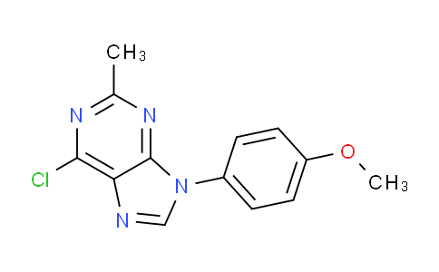 CAS No. 142287-75-0, 6-Chloro-9-(4-methoxyphenyl)-2-methyl-9H-purine
