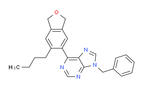 CAS No. 528570-70-9, 9-Benzyl-6-(6-butyl-1,3-dihydroisobenzofuran-5-yl)-9H-purine