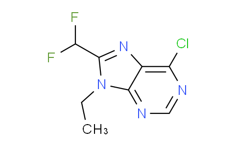 CAS No. 1610706-81-4, 6-Chloro-8-(difluoromethyl)-9-ethyl-9H-purine