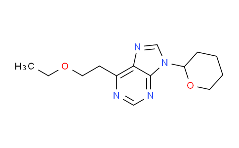 CAS No. 920503-53-3, 6-(2-Ethoxyethyl)-9-(tetrahydro-2H-pyran-2-yl)-9H-purine