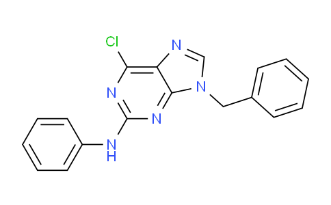 CAS No. 666823-27-4, 9-Benzyl-6-chloro-N-phenyl-9H-purin-2-amine