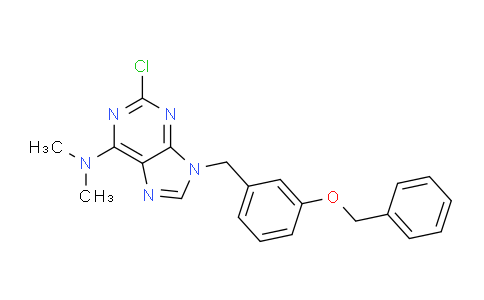 CAS No. 115204-70-1, 9-(3-(Benzyloxy)benzyl)-2-chloro-N,N-dimethyl-9H-purin-6-amine