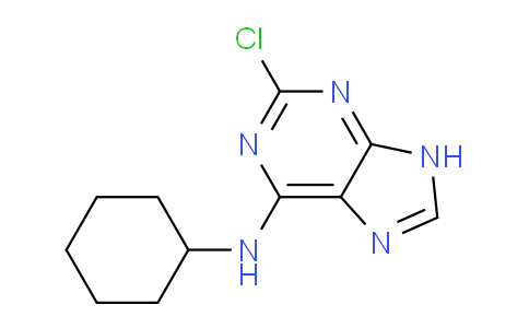 CAS No. 39639-45-7, 2-Chloro-N-cyclohexyl-9H-purin-6-amine