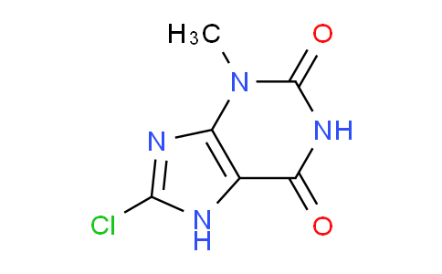 CAS No. 77350-93-7, 8-Chloro-3-methyl-1H-purine-2,6(3H,7H)-dione