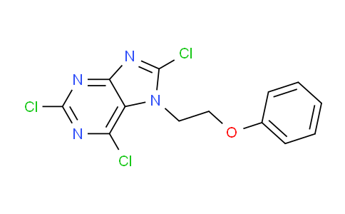 CAS No. 93702-70-6, 2,6,8-Trichloro-7-(2-phenoxyethyl)-7H-purine