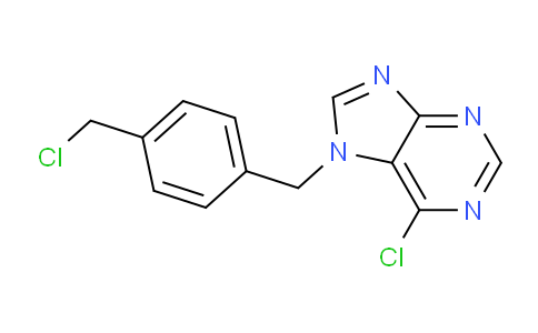 CAS No. 924904-15-4, 6-Chloro-7-(4-(chloromethyl)benzyl)-7H-purine