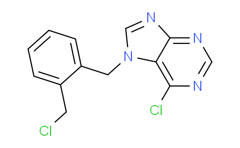CAS No. 924904-09-6, 6-Chloro-7-(2-(chloromethyl)benzyl)-7H-purine