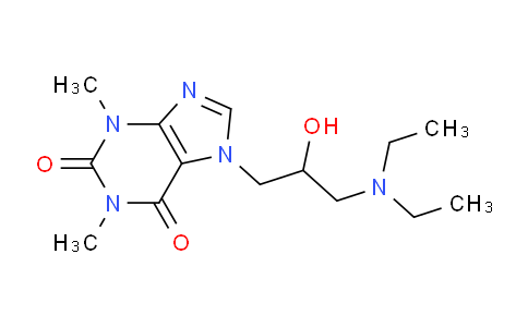 CAS No. 5096-25-3, 7-(3-(Diethylamino)-2-hydroxypropyl)-1,3-dimethyl-1H-purine-2,6(3H,7H)-dione