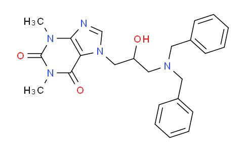 CAS No. 5096-28-6, 7-(3-(Dibenzylamino)-2-hydroxypropyl)-1,3-dimethyl-1H-purine-2,6(3H,7H)-dione