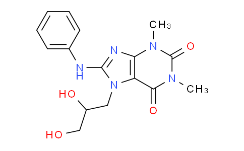 CAS No. 78960-47-1, 7-(2,3-Dihydroxypropyl)-1,3-dimethyl-8-(phenylamino)-1H-purine-2,6(3H,7H)-dione