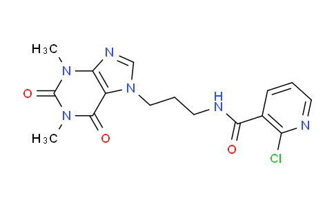 CAS No. 70454-35-2, 2-Chloro-N-(3-(1,3-dimethyl-2,6-dioxo-2,3-dihydro-1H-purin-7(6H)-yl)propyl)nicotinamide