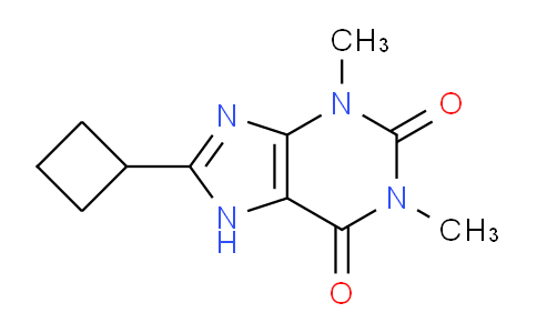 CAS No. 35873-48-4, 8-Cyclobutyl-1,3-dimethyl-1H-purine-2,6(3H,7H)-dione