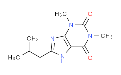 CAS No. 5770-30-9, 8-Isobutyl-1,3-dimethyl-1H-purine-2,6(3H,7H)-dione