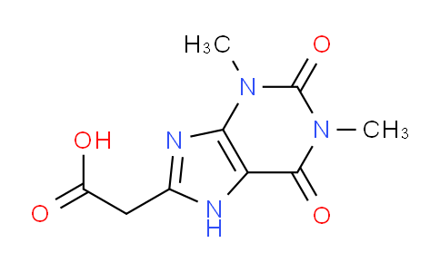 CAS No. 5439-51-0, 2-(1,3-Dimethyl-2,6-dioxo-2,3,6,7-tetrahydro-1H-purin-8-yl)acetic acid