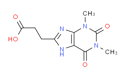 CAS No. 5438-69-7, 3-(1,3-Dimethyl-2,6-dioxo-2,3,6,7-tetrahydro-1H-purin-8-yl)propanoic acid