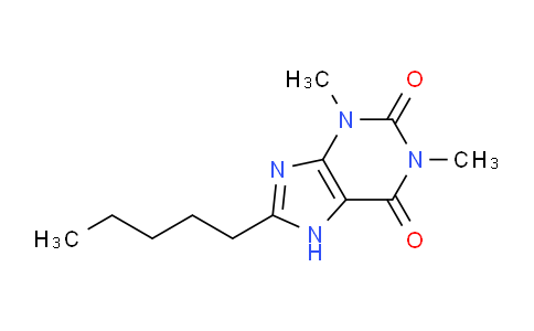 CAS No. 35873-41-7, 1,3-Dimethyl-8-pentyl-1H-purine-2,6(3H,7H)-dione