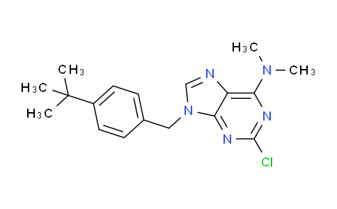 CAS No. 115204-58-5, 9-(4-(tert-Butyl)benzyl)-2-chloro-N,N-dimethyl-9H-purin-6-amine