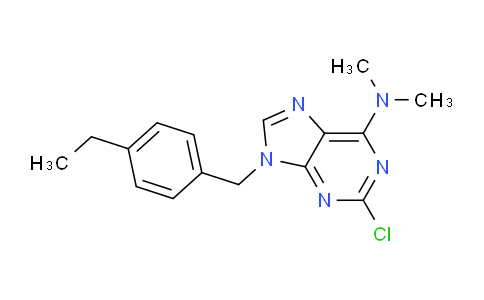 CAS No. 115204-56-3, 2-Chloro-9-(4-ethylbenzyl)-N,N-dimethyl-9H-purin-6-amine
