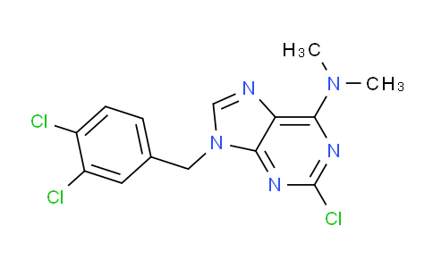 CAS No. 115204-65-4, 2-Chloro-9-(3,4-dichlorobenzyl)-N,N-dimethyl-9H-purin-6-amine