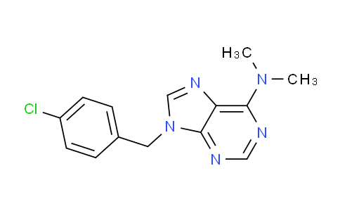 CAS No. 112089-03-9, 9-(4-Chlorobenzyl)-N,N-dimethyl-9H-purin-6-amine