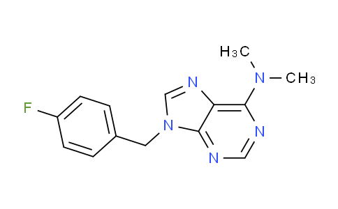 CAS No. 112089-05-1, 9-(4-Fluorobenzyl)-N,N-dimethyl-9H-purin-6-amine