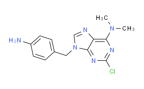 CAS No. 115204-62-1, 9-(4-Aminobenzyl)-2-chloro-N,N-dimethyl-9H-purin-6-amine