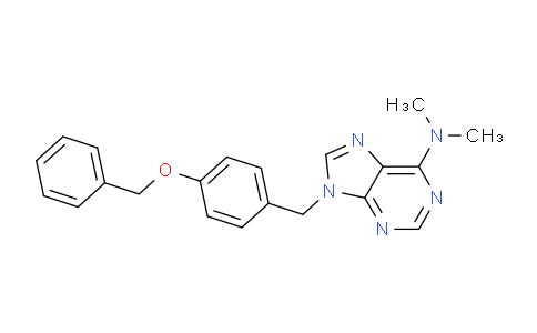 CAS No. 112089-09-5, 9-(4-(Benzyloxy)benzyl)-N,N-dimethyl-9H-purin-6-amine